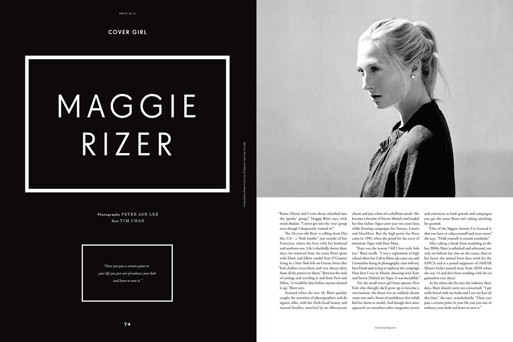 CORDUROY MAGAZINE - MAGGIE RIZER